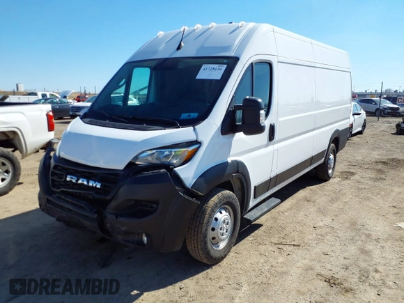 2023 Ram ProMaster Cargo with VIN 3C6MRVJG6PE512967, listed as a IAAI auction lot 41728126 with 102,133 mi miles and . Bid and sale history available at DreamBid. Image 2.