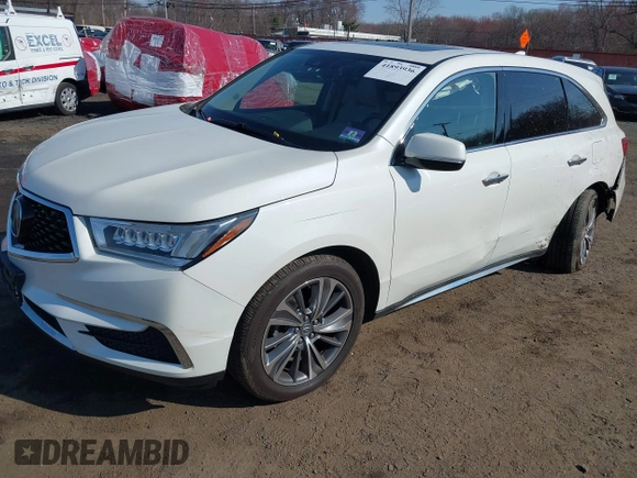 2017 Acura MDX w/Technology Pkg with VIN 5FRYD4H56HB023051, listed as a IAAI auction lot 41893936 with 109,546 mi miles. Bid and sale history available at carsss.com. Image 18.