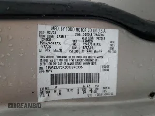 2003 Ford Explorer XLT with VIN 1FMZU73K03UB70336, listed as a Copart auction lot 51157105 with 232,003 mi miles and Salvage Title. Bid and sale history available at carsss.com. Image 13.
