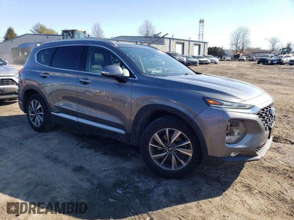2019 Hyundai Santa Fe Limited with VIN 5NMS53ADXKH007943, listed as a Copart auction lot 43083635 with 81,916 mi miles and Salvage Title. Bid and sale history available at carsss.com. Image 4.
