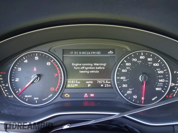 2017 Audi A4 Premium with VIN WAUGNAF44HN036740, listed as a IAAI auction lot 41595456 with 91,813 mi miles. Bid and sale history available at carsss.com. Image 15.