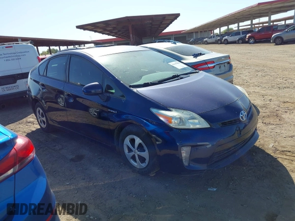 2012 Toyota Prius One with VIN JTDKN3DU6C1508691, listed as a IAAI auction lot 42137990 with 271,382 mi miles. Bid and sale history available at carsss.com. Image 1.