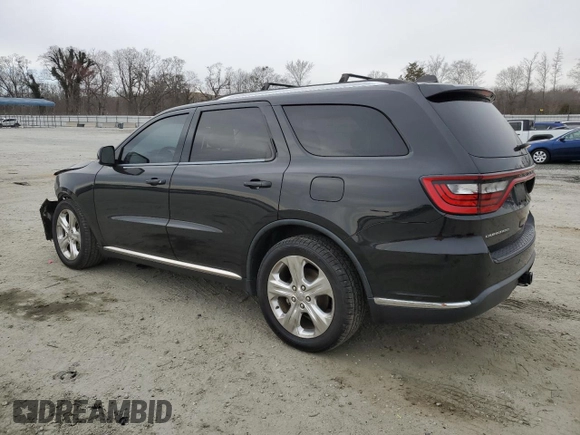 2015 Dodge Durango Limited with VIN 1C4RDHDG9FC694986, listed as a Copart auction lot 47779525 with 192,598 mi miles and Salvage Title. Bid and sale history available at carsss.com. Image 2.