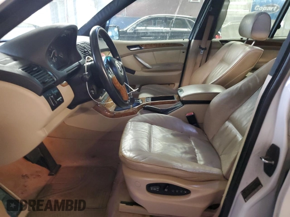 2001 BMW X5 3.0i with VIN WBAFA53531LM77837, listed as a Copart auction lot 41672225 with 185,771 mi miles and Salvage Title. Bid and sale history available at carsss.com. Image 7.