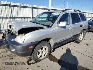 2002 Hyundai Santa Fe GLS with VIN KM8SC13D02U311312, listed as a Copart auction lot 85943534 with 307,758 mi miles and Salvage Title. Bid and sale history available at carsss.com. Image 1.