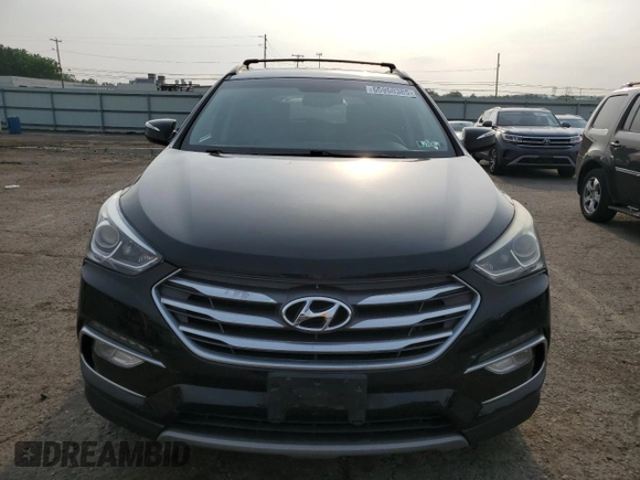 2018 Hyundai Santa Fe 2.4L with VIN 5NMZUDLB6JH099571, listed as a Copart auction lot 60960385 with 147,004 mi miles and Salvage title. Bid and sale history available at DreamBid. Image 5.