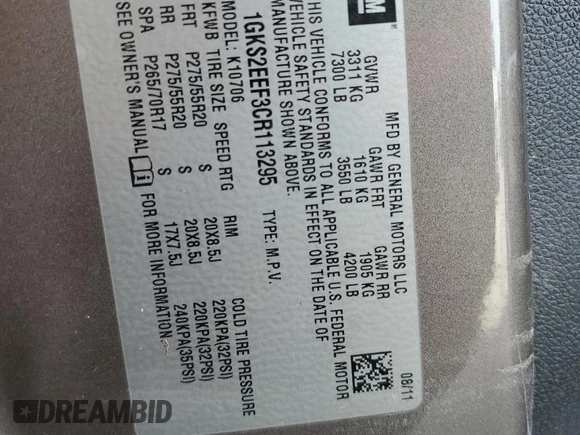 2012 GMC Yukon Denali with VIN 1GKS2EEF3CR113295, listed as a Copart auction lot 78084504 with 0 mi miles and Salvage Title. Bid and sale history available at carsss.com. Image 14.
