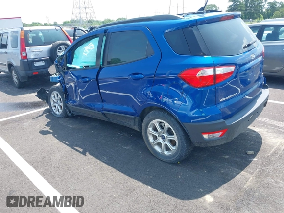 2018 Ford EcoSport SE with VIN MAJ3P1TE4JC242494, listed as a IAAI auction lot 42380813 with Not provided miles and . Bid and sale history available at DreamBid. Image 3.