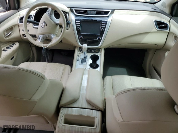 2017 Nissan Murano Platinum with VIN 5N1AZ2MG3HN125209, listed as a Copart auction lot 51776745 with 56,825 mi miles and Salvage Title. Bid and sale history available at carsss.com. Image 8.