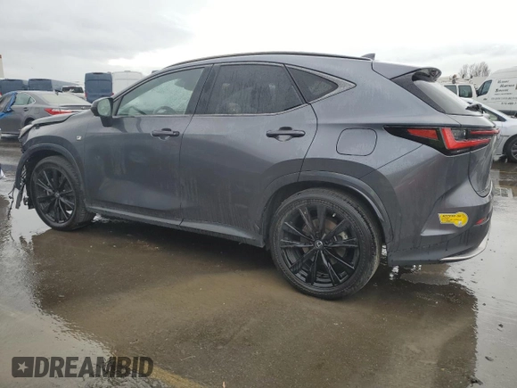 2022 Lexus NX with VIN JTJKKCFZ8N2007717, listed as a Copart auction lot 87477134 with 39,397 mi miles and Salvage Title. Bid and sale history available at carsss.com. Image 2.