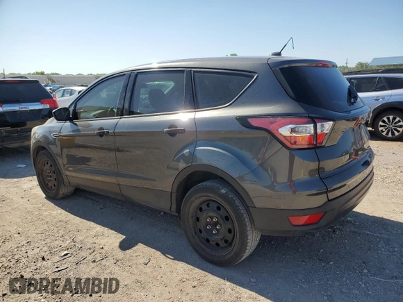2018 Ford Escape S with VIN 1FMCU0F7XJUA28402, listed as a Copart auction lot 57955745 with 104,625 mi miles and Salvage title. Bid and sale history available at DreamBid. Image 2.