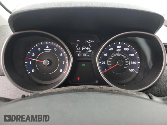 2015 Hyundai Elantra SE with VIN 5NPDH4AE6FH550732, listed as a Copart auction lot 54188165 with 181,705 mi miles and Clean Title. Bid and sale history available at carsss.com. Image 9.