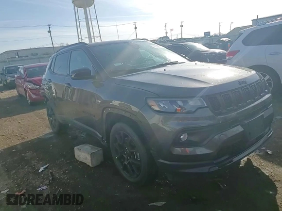 2023 Jeep Compass Latitude with VIN 3C4NJDBNXPT559958, listed as a Copart auction lot 49454845 with 9,887 mi miles and Salvage Title. Bid and sale history available at DreamBid. Image 15.