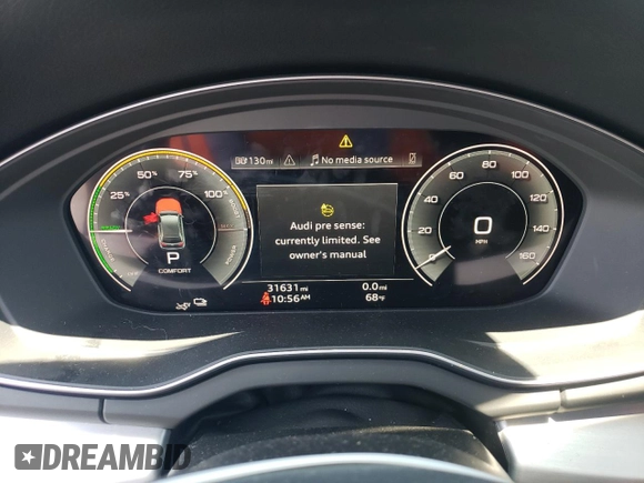 2021 Audi Q5 Premium Plus with VIN WA1E2AFY2M2061809, listed as a Copart auction lot 56331075 with 31,631 mi miles and Salvage title. Bid and sale history available at DreamBid. Image 9.