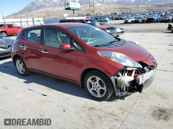 2014 Nissan LEAF SV z VIN 1N4AZ0CP0EC333782, wystawiony jako Copart lot #47541495 z przebiegiem 73 795 mil mil oraz Szkoda całkowita • Salvage title. Historia ofert i sprzedaży dostępna na DreamBid. Obrazek 4.