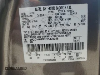 2011 Mercury Mariner Premier с VIN 4M2CN8HG0BKJ08358, выставлен на аукционе Copart как лот 52669795 с пробегом 141 246 миль миль и Списание • Salvage title. История ставок и продаж доступна на DreamBid. Изображение 13.