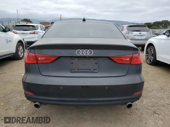 2016 Audi A3 Premium with VIN WAUB8GFF9G1002160, listed as a Copart auction lot 54538035 with 107,682 mi miles and Salvage Title. Bid and sale history available at DreamBid. Image 6.