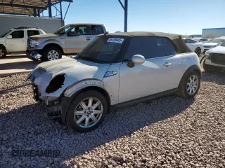 2012 MINI Convertible S with VIN WMWZP3C53CT296188, listed as a Copart auction lot 88159445 with 110,859 mi miles and Salvage Title. Bid and sale history available at DreamBid. Image 1.