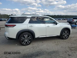 2023 Nissan Pathfinder Platinum with VIN 5N1DR3DJ4PC227904, listed as a Copart auction lot 52177715 with 55,282 mi miles and Salvage title. Bid and sale history available at DreamBid. Image 3.