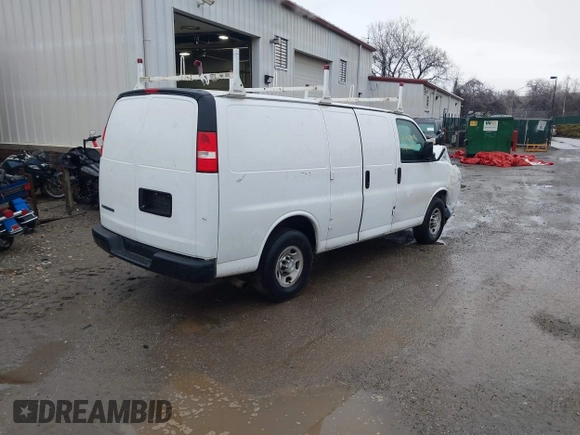 2018 Chevrolet Express Cargo with VIN 1GCWGAFG7J1178161, listed as a IAAI auction lot 41242918 with 119,323 mi miles and . Bid and sale history available at DreamBid. Image 4.