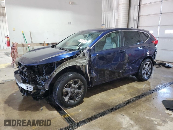 2018 Honda CR-V EX with VIN 7FARW1H53JE013943, listed as a Copart auction lot 52293145 with 112,269 mi miles and Salvage Title. Bid and sale history available at carsss.com. Image 1.