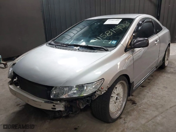 2007 Honda Civic Cpe LX with VIN 2HGFG11647H514388, listed as a IAAI auction lot 41581403 with 140,669 mi miles. Bid and sale history available at carsss.com. Image 2.