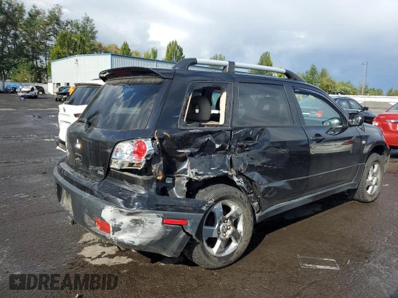2003 Mitsubishi Outlander XLS with VIN JA4LZ41GX3U063460, listed as a Copart auction lot 68744554 with 186,447 mi miles and Salvage Title. Bid and sale history available at carsss.com. Image 3.