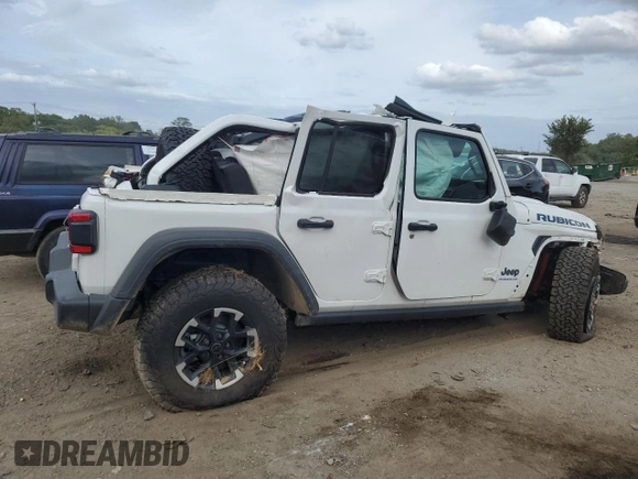 2024 Jeep Wrangler Rubicon with VIN 1C4RJXR67RW171200, listed as a Copart auction lot 71599434 with Not Provided miles and Salvage Title. Bid and sale history available at DreamBid. Image 3.