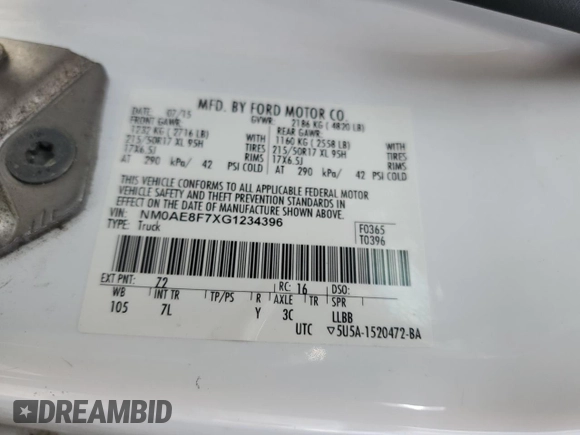 2016 Ford Transit Connect XLT with VIN NM0AE8F7XG1234396, listed as a Copart auction lot 83246404 with 82,787 mi miles and Salvage title. Bid and sale history available at DreamBid. Image 15.