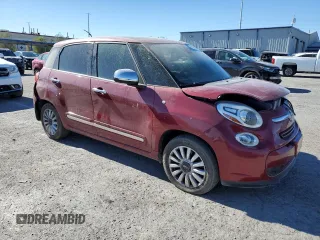 2014 FIAT 500L Lounge with VIN ZFBCFACH6EZ029883, listed as a Copart auction lot 80558044 with 116,997 mi miles and Salvage Title. Bid and sale history available at carsss.com. Image 4.