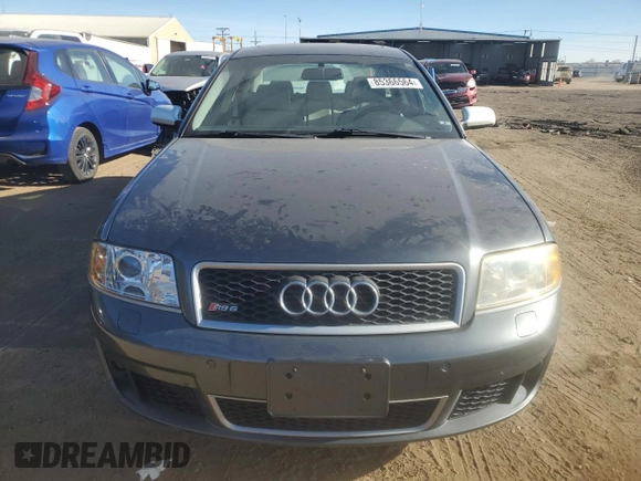 2003 Audi RS 6 z VIN WUAPV54B73N905368, wystawiony jako Copart lot #85366564 z przebiegiem 125 339 mil mil oraz Tytuł czysty. Historia ofert i sprzedaży dostępna na DreamBid. Obrazek 5.