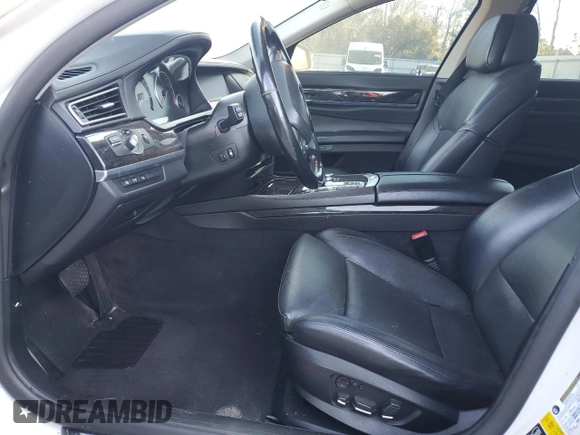 2012 BMW 7 Series 750i xDrive with VIN WBAKC6C54CDX99334, listed as a Copart auction lot 45408845 with Not provided miles and Salvage title. Bid and sale history available at DreamBid. Image 7.