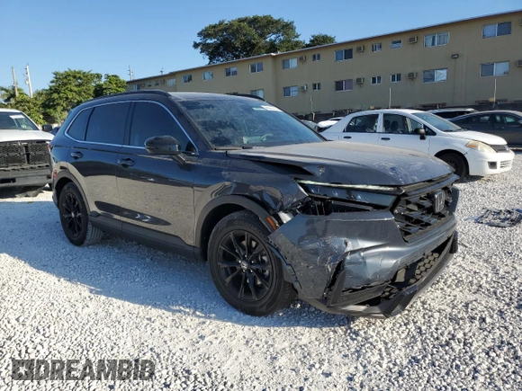 2024 Honda CR-V Sport-L with VIN 7FARS5H8XRE008764, listed as a Copart auction lot 48873115 with 14,582 mi miles and Salvage Title. Bid and sale history available at DreamBid. Image 4.