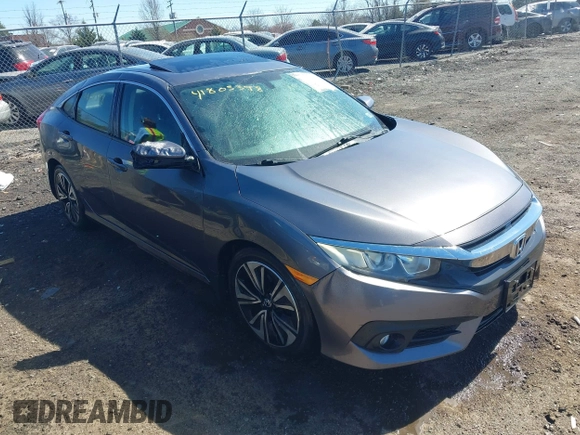 2017 Honda Civic EX-T with VIN 19XFC1F31HE201613, listed as a IAAI auction lot 41805398 with 170,814 mi miles. Bid and sale history available at carsss.com. Image 1.