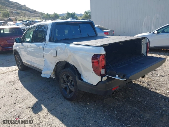 2023 Honda Ridgeline Black Edition with VIN 5FPYK3F85PB040346, listed as a IAAI auction lot 41637041 with 13,137 mi miles. Bid and sale history available at carsss.com. Image 3.