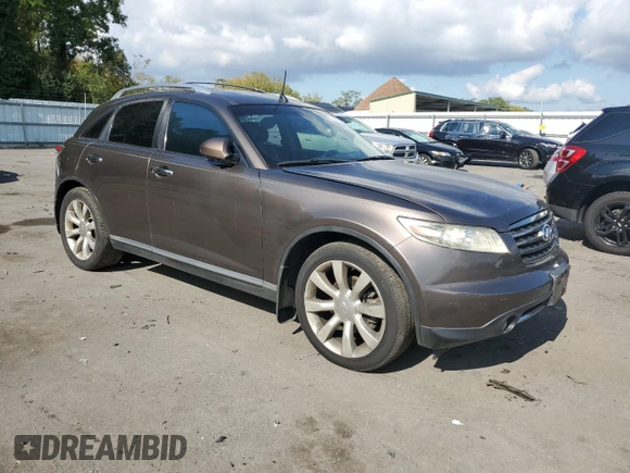 2006 Infiniti FX35 with VIN JNRAS08W56X205983, listed as a Copart auction lot 74978324 with 227,493 mi miles and Clean Title. Bid and sale history available at carsss.com. Image 4.