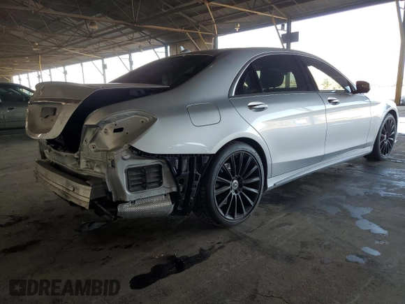 2016 Mercedes-Benz S 550 with VIN WDDUG8CB6GA228409, listed as a Copart auction lot 53728155 with 65,396 mi miles and Salvage Title. Bid and sale history available at carsss.com. Image 3.