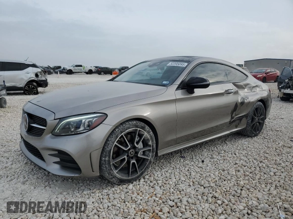 2019 Mercedes-Benz C 300 with VIN WDDWJ8EBXKF769031, listed as a Copart auction lot 50395095 with 46,485 mi miles and Salvage Title. Bid and sale history available at DreamBid. Image 1.