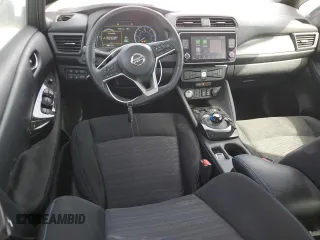 2021 Nissan LEAF SV Plus with VIN 1N4BZ1CV0MC556041, listed as a Copart auction lot 47408545 with 25,052 mi miles and Salvage title. Bid and sale history available at DreamBid. Image 8.