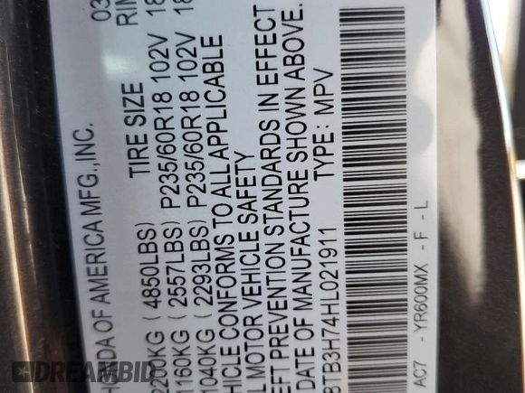2017 Acura RDX Advance z VIN 5J8TB3H74HL021911, wystawiony jako Copart lot #42753434 z przebiegiem 77 493 mil mil oraz Szkoda całkowita • Salvage title. Historia ofert i sprzedaży dostępna na DreamBid. Obrazek 15.