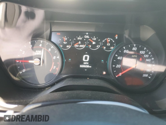 2018 Chevrolet Camaro 1SS z VIN 1G1FE1R74J0110352, wystawiony jako Copart lot #50372145 z przebiegiem 92 608 mil mil oraz Szkoda całkowita • Salvage title. Historia ofert i sprzedaży dostępna na DreamBid. Obrazek 9.