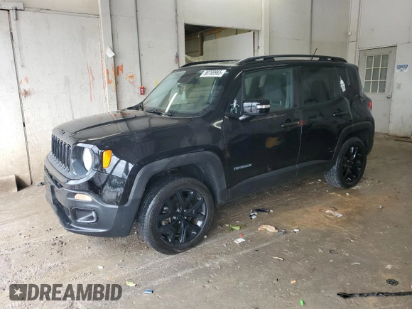 2017 Jeep Renegade Altitude with VIN ZACCJBBB0HPE64660, listed as a Copart auction lot 58768965 with 127,278 mi miles and Salvage title. Bid and sale history available at DreamBid. Image 1.
