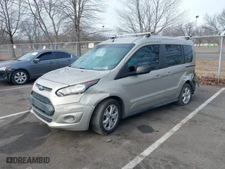 2015 Ford Transit Connect Wagon XLT with VIN NM0AE8F74F1179538, listed as a IAAI auction lot 41505221 with 57,798 mi miles. Bid and sale history available at carsss.com. Image 2.