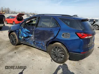 2022 Chevrolet Equinox RS with VIN 3GNAXMEV6NS209486, listed as a Copart auction lot 50087905 with 32,974 mi miles and Salvage Title. Bid and sale history available at DreamBid. Image 2.