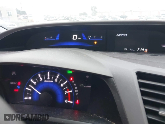 2012 Honda Civic LX with VIN 19XFB2F50CE360111, listed as a IAAI auction lot 42163922 with 109,119 mi miles and . Bid and sale history available at DreamBid. Image 7.