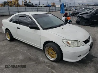 2005 Honda Civic Cpe LX with VIN 1HGEM22595L027400, listed as a Copart auction lot 53389715 with 191,204 mi miles and Salvage Title. Bid and sale history available at carsss.com. Image 4.