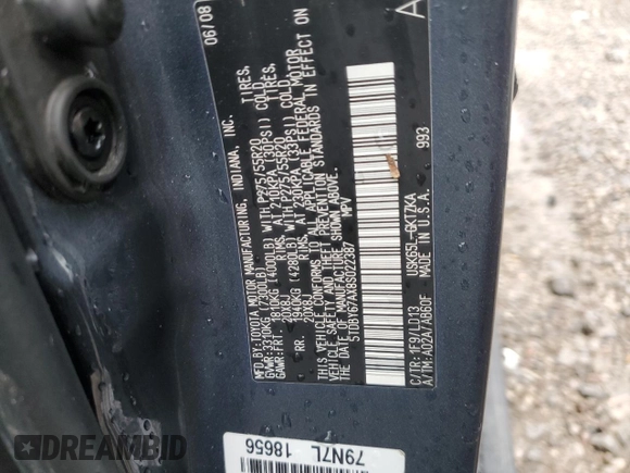 2008 Toyota Sequoia Platinum with VIN 5TDBY67AX8S022387, listed as a Copart auction lot 39725884 with 0 mi miles and Salvage Title. Bid and sale history available at carsss.com. Image 13.