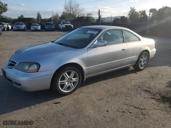 2003 Acura CL Type S with VIN 19UYA41663A011689, listed as a Copart auction lot 44245305 with 190,444 mi miles and Salvage Title. Bid and sale history available at carsss.com. Image 1.