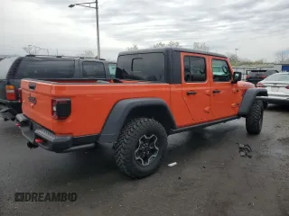 2020 Jeep Gladiator Rubicon z VIN 1C6JJTBG8LL156097, wystawiony jako Copart lot #53087525 z przebiegiem 70 252 mil mil oraz Szkoda całkowita • Salvage title. Historia ofert i sprzedaży dostępna na DreamBid. Obrazek 3.