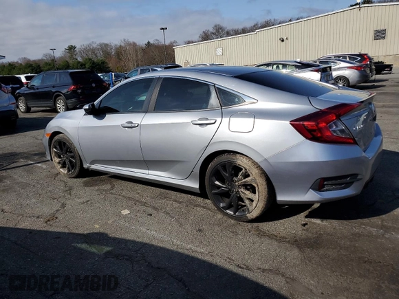 2019 Honda Civic Sport with VIN 2HGFC2F86KH602444, listed as a Copart auction lot 52155755 with 51,477 mi miles and Salvage Title. Bid and sale history available at DreamBid. Image 2.